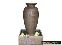 Amphora Solar Fountain - Charcoal